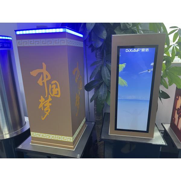 Ss 304 Hydraulic Retractable Bollards Security Automatic Electric Rising Access Control