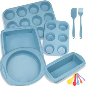 China LFGB Silicone Baking Tools Blue Baby Cartoon Non Toxic Cake Mold Suit wholesale