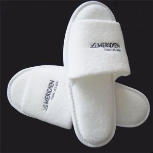 Waffle Disposable Hotel Slippers Customized Bathroom Amenities