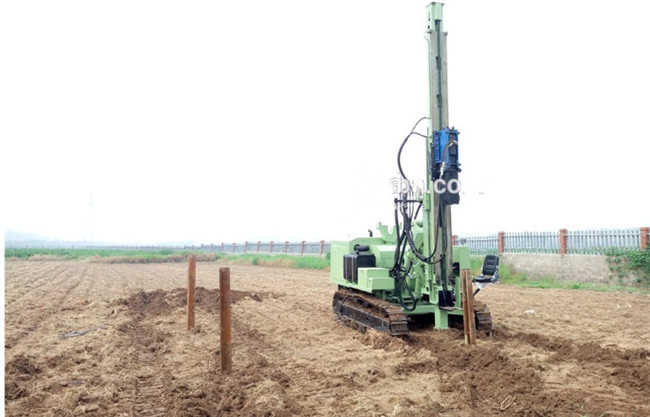 24 V Solar Pile Driver For Photovoltaic System Installation Sheet / Pile Driving Machine
