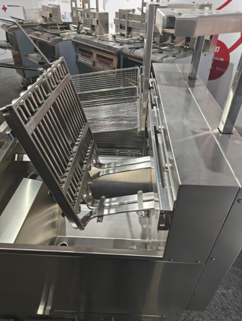 Touchscreen Smart Panel Auto Lift Filtration Two Pots Four Baskets 304SUS Electric Gas Open Chips Fryer