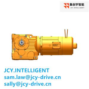 China Industrial Compact Helical Drive Gear Motor 1.5KW 13.65 M1A 50Hz wholesale