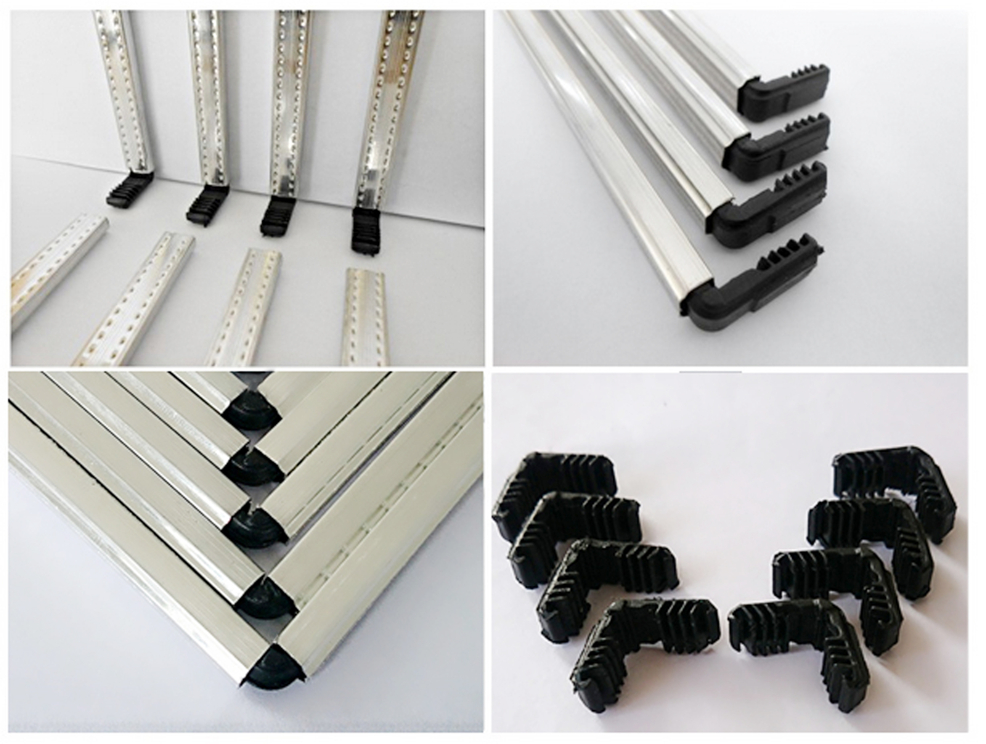 Chinese Aluminium spacer contact accessories plastic corner key