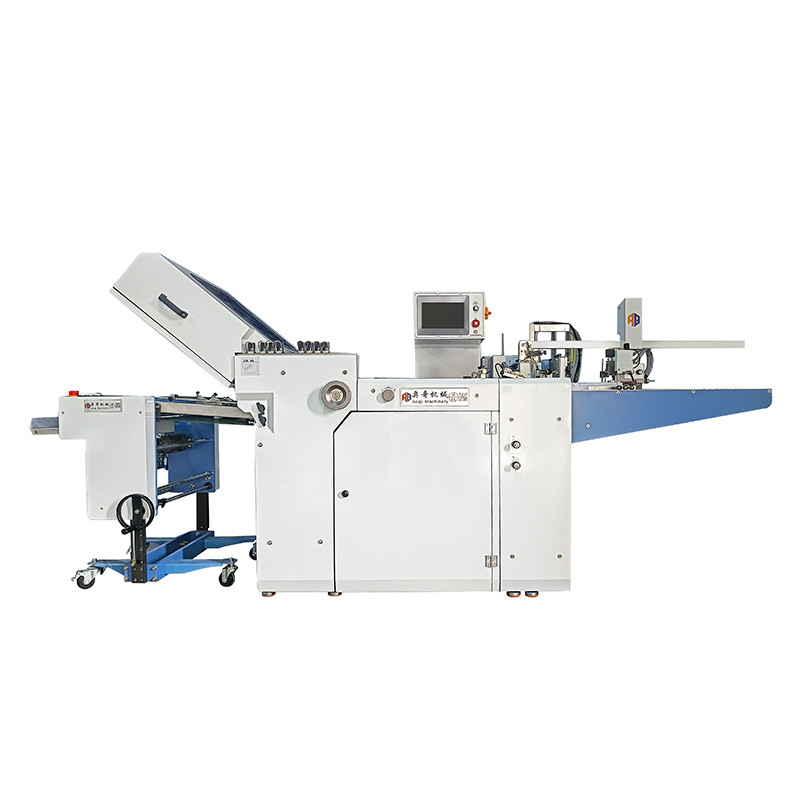 530mm Width Commercial Paper Folding Machine With PLC Controlled 220m / Min