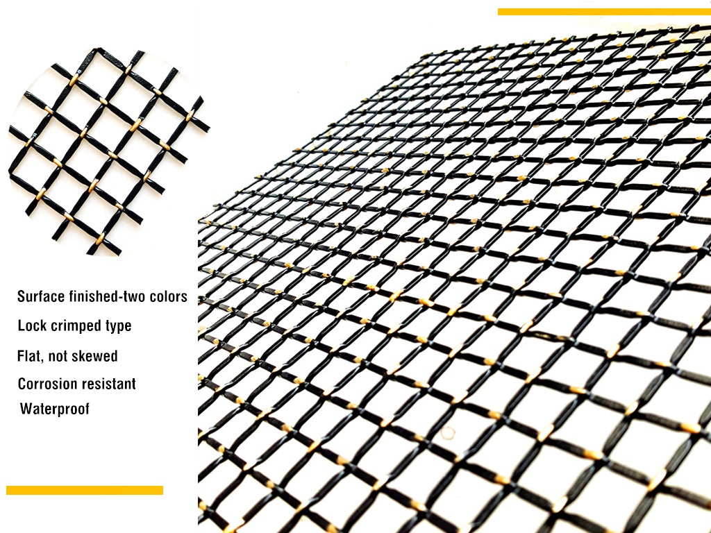 Locked crimped Type Stainless Steel Architectural Wire Mesh For Furniture Design