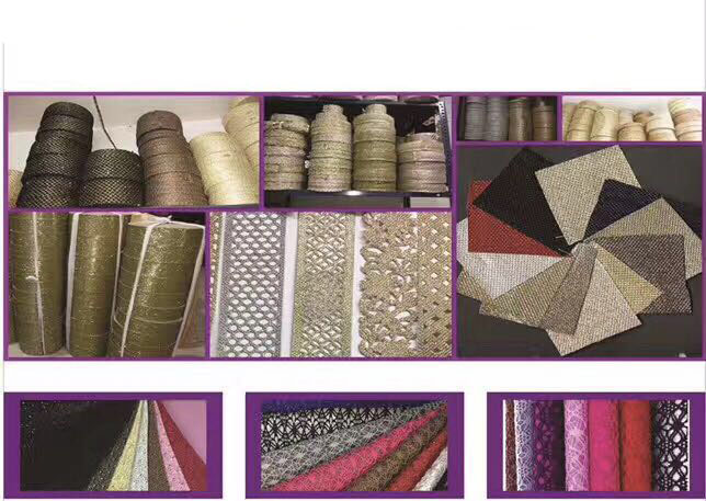 New pu synthetic zarina glitter leather for shoes