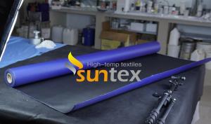 China High Temperature Fabric Acrylic Silicone Pu Pvc Coated Fiberglass Fabric Cloth wholesale