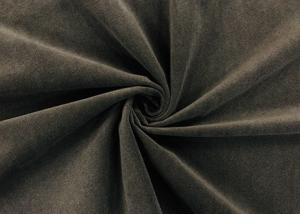 China Soft Brushed Knit Fabric / DWR Fabric for Home Textile Dark Brown 240GSM wholesale
