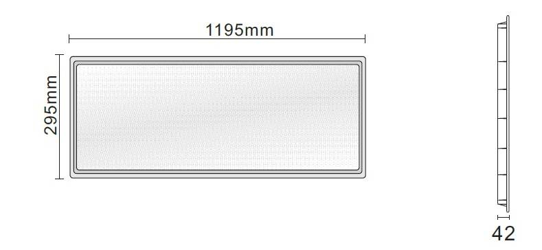 5600 Lumen Dimmable Slim Led Panel Light For Supermarket , School lighting