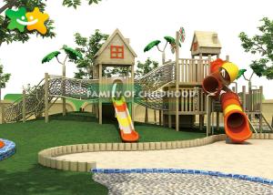 China MultiFunctional Wooden Toddler Slide High Safety Play Area Colorful Plastic Material wholesale