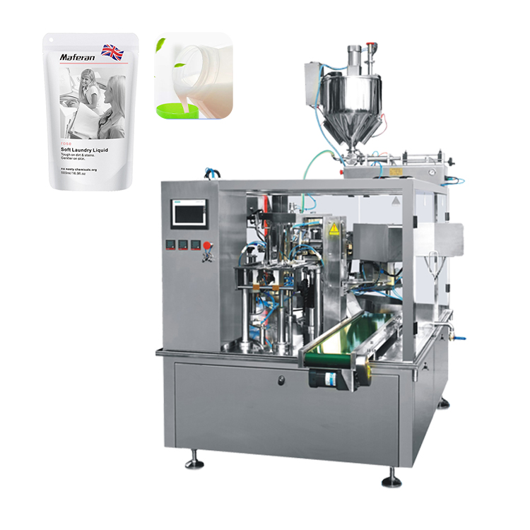 Soy Sauce And Milk Premade Bag Packaging Machine Horizontal For Liquid