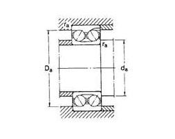 China Double Row Angular contact ball bearing - ZZ 38.4 wholesale