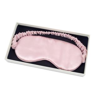 China Pink Mulberry Silk Sleep Mask Travel Use With Gift Boxes wholesale