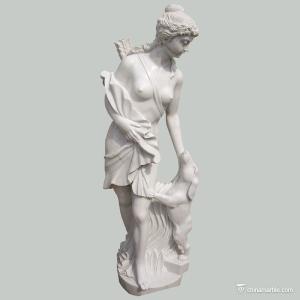 China China marble Stone Carving Sculpture Lady Hunter FSF-008 Sculpture wholesale