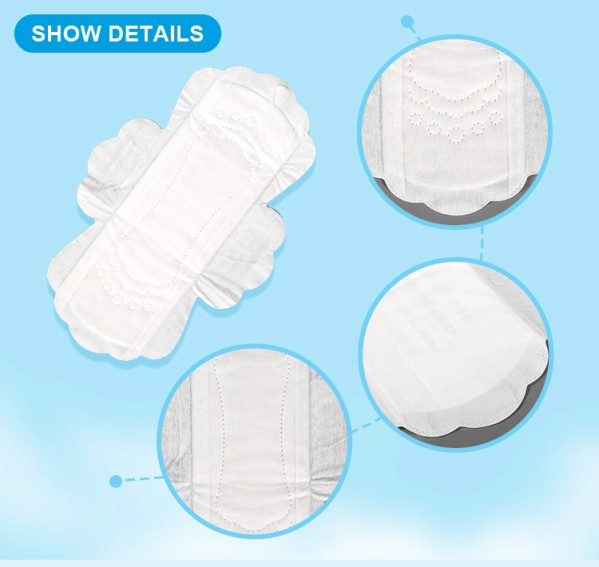Comfortable Women Sanitary Pads 270mm Lady Care Sanitary Napkin Printed