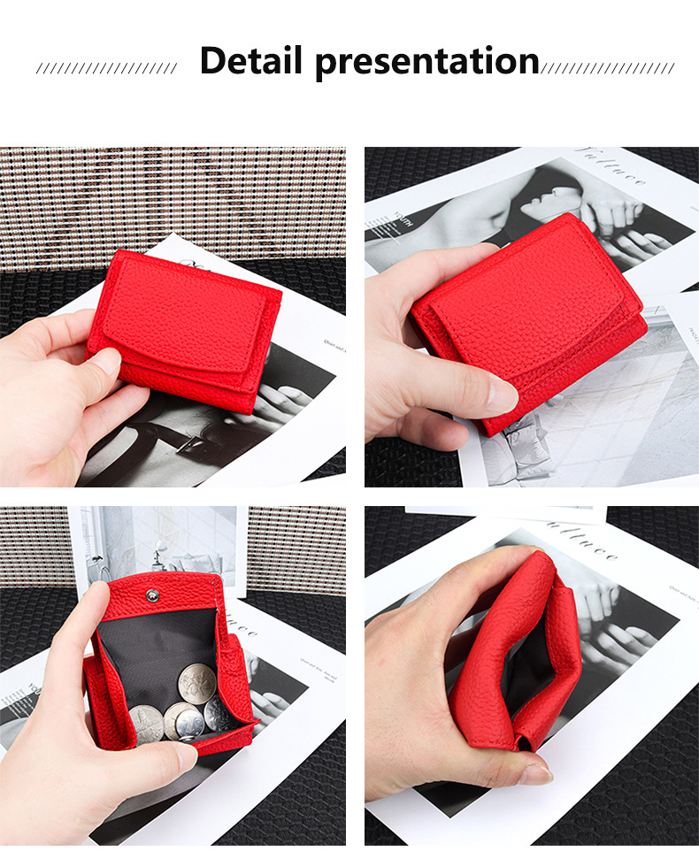 Short Fashion Women's Wallet with Large Capacity Multi-card Slots and Anti-theft Design