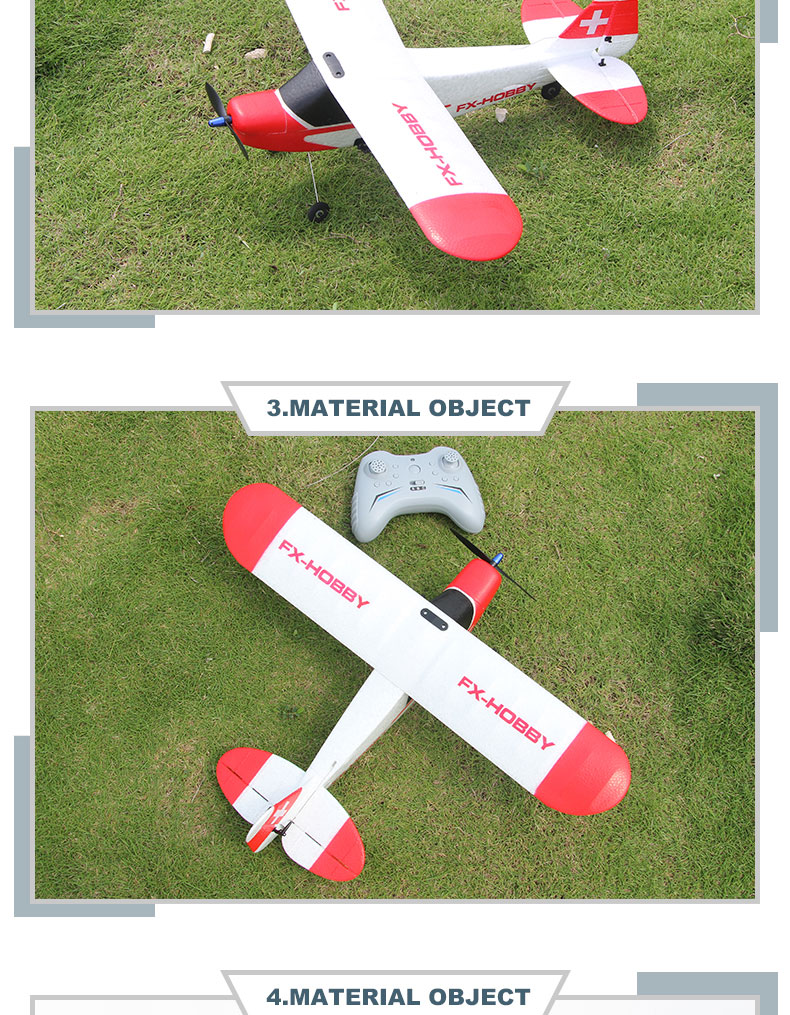 FX9603 2.4GHz 3CH 6-Axis Gyro EPP Foam J3 RC Airplane RTF Fixed Wing Outdoor Remote Control Plane Aircraft RC Glider Flying Toys