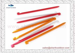 China Aluminum Outdoor Square Camping Equipment Tent Nail Tent Peg Ground Nail Tent Building Stake wholesale
