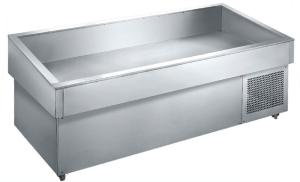 China Supermarket Open Stainless Steel Fish Display Freezer wholesale