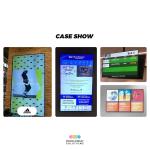 43" frameless lcd screen for advertising Super Narrow Android Smart TV Players