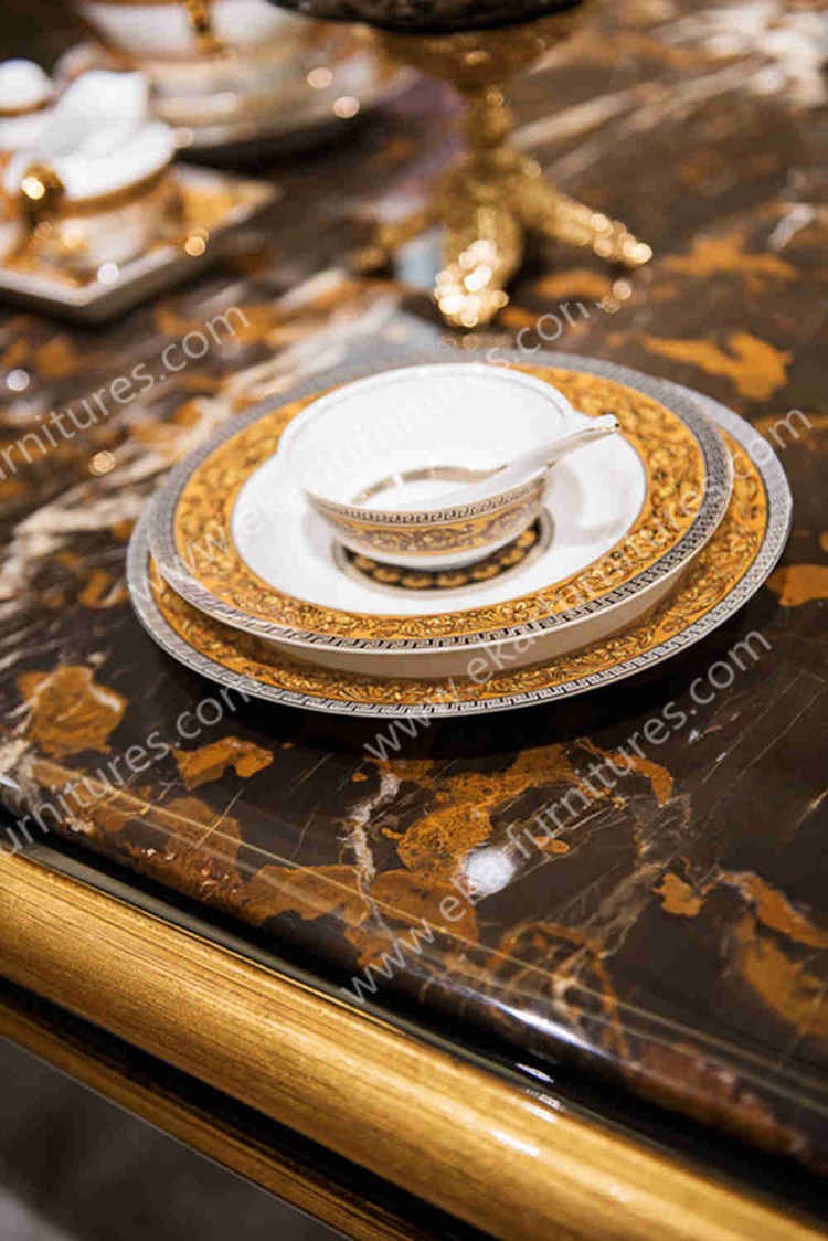 Alibaba wholesale antique Italy travertine marble rectange dining table TN-025