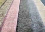 260gsm Upholstery Sofa Fabric , Home Textile Plain Woven Linen Fabric