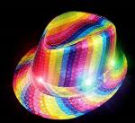Jazz LED Light Up Hats Colorful For Women & Men Adults Comfort Touch Breathable