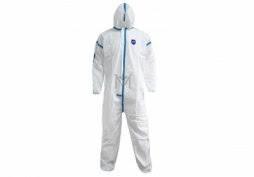 China Hazmat Hospital Hooded Chemical Resistant Protective Suit Health And Safety wholesale