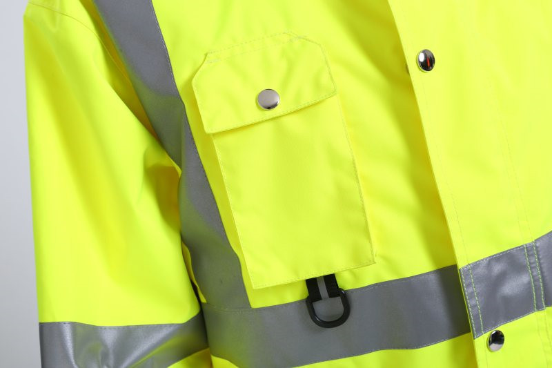 OEM 100% Polyester 300D*300D Oxford Lightweight Hi Vis Jacket For Cold