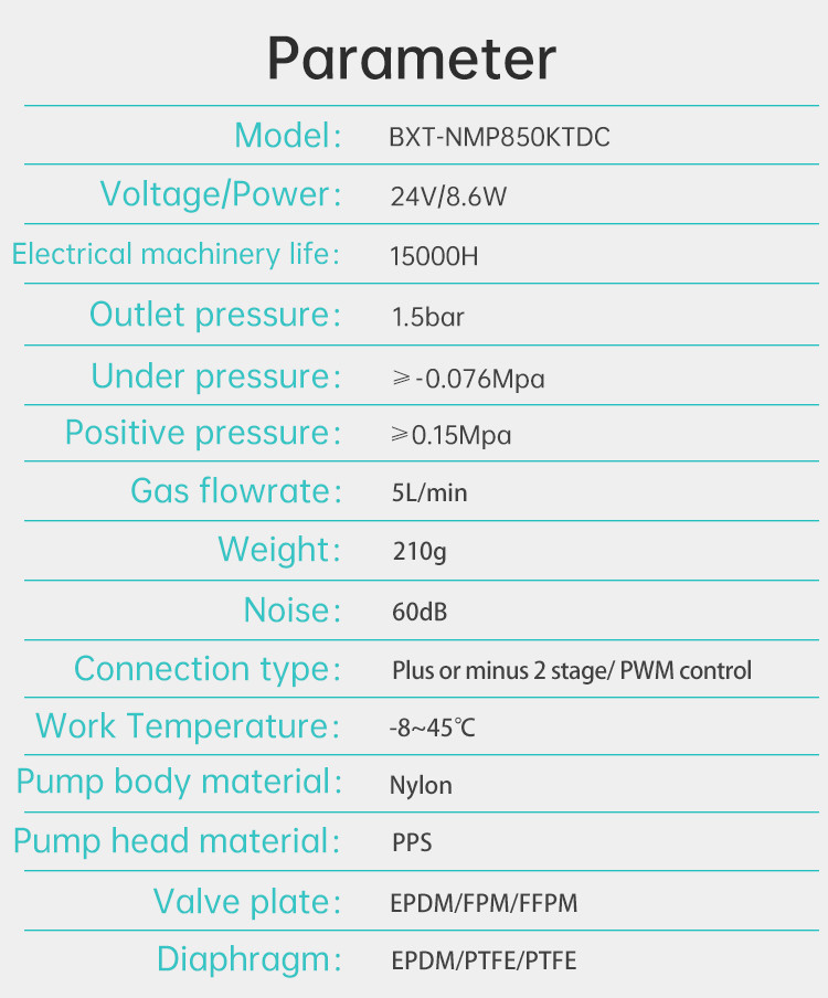 Factory Direct Micro Diaphragm Air Pump Mute Vacuum Pump