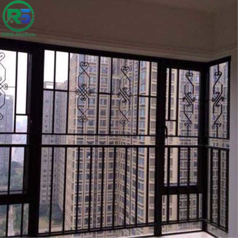 Flower Pattern Decorative Aluminum Window Grilles Customized OEM
