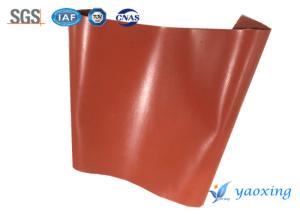 China 1.5mm Red Single Side Silicone Coated Fiberglass Fabric wholesale