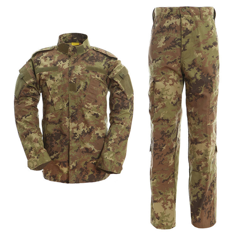 Breathable Outdoor Training Men's Work Camouflage Uniform Long Sleeve Shirts Trousers