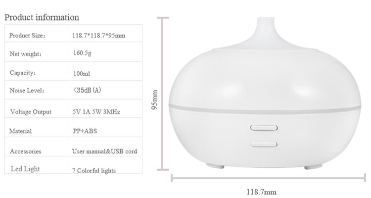 Ultrasonic MINI USB Air Humidifier USA Aroma Essential Oil Accepted