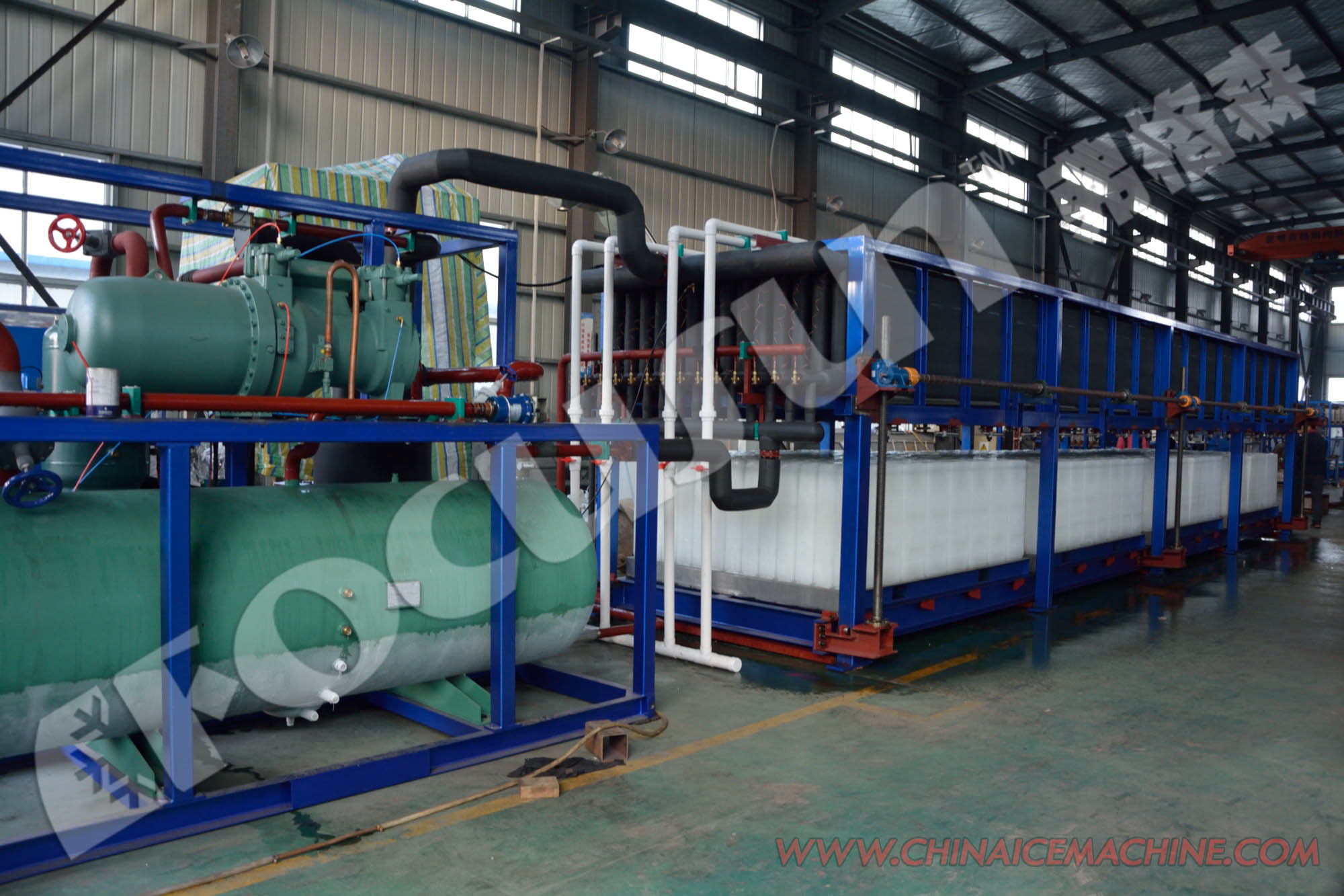 Industrial Ice Block Making Machine Equipped With R22 Or R404a Refrigerant