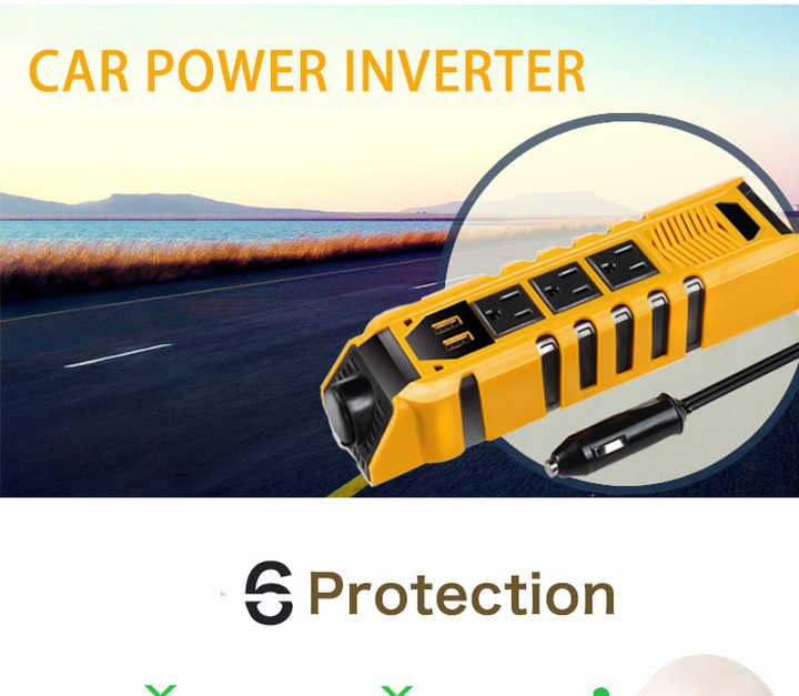 Car Inverter 150W Dc 12V To Ac 220V Car Power Inverter Adapter Car Power Inverter Dc12V To 220Vac