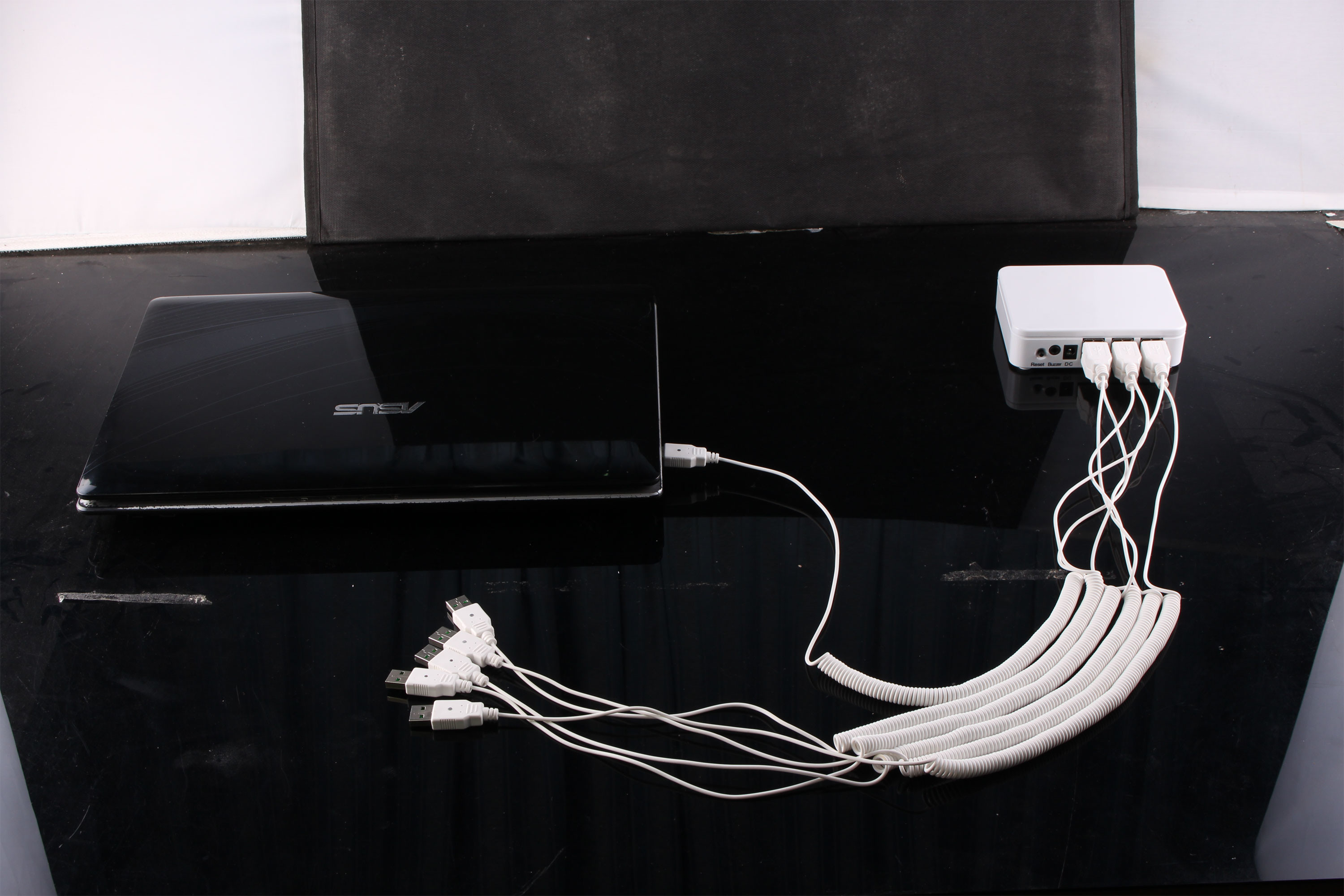COMER anti-lost alarm security cable locking devices for notebook computer mobile phone alarm display