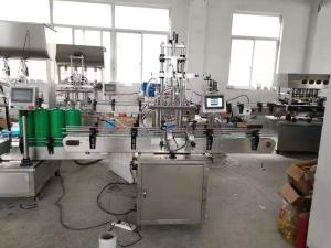 China Automatic Pistons Liquid Bottle Filling Capping And Labeling Machine wholesale