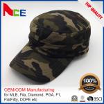 Durable Camouflage Military Cadet Cap Pure Cotton 3d Embroidery Fitted