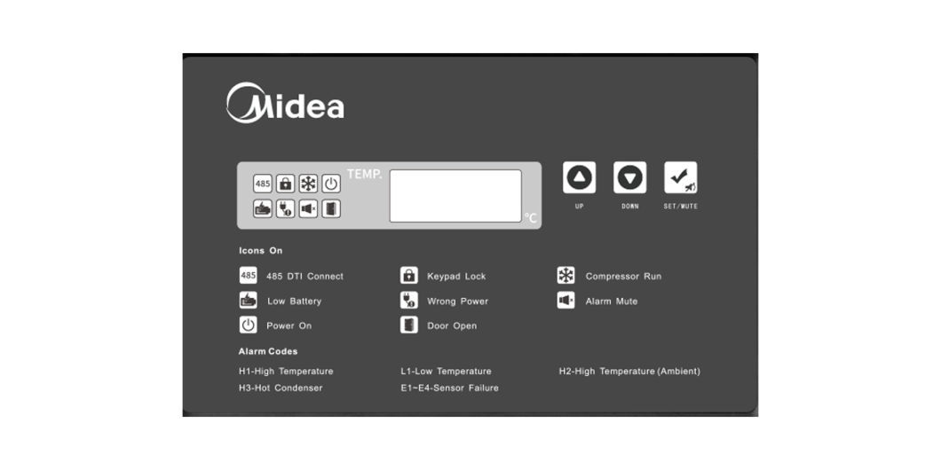 Midea Biomedical Ultra Low Temperature Solid Door Freezer Vaccine Storage for Lab Hospital University