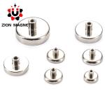 Strong Neodymium Permanent Pot Magnet with Internal Thread ISO9001 2008