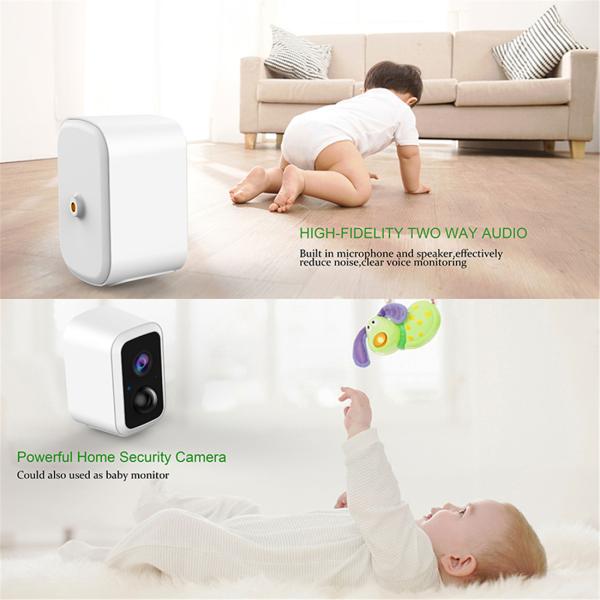 Unistone 2MP Battery Powered Camera with 10000mAh Battery Optional Solar Panel Supply(US-BC201)