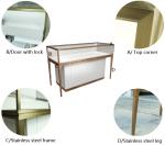 Non - Toxic Materials Jewelry Showcase Kiosk Hidden Various Colors LED Strip