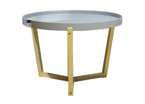 China Dark Gray 10KG 63cm Diameter MDF Side Tables wholesale