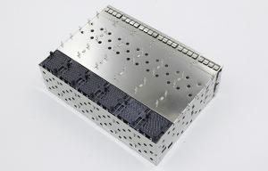 China ROHS 2x8 With Light Pipe SFP Cage Connector TMSFPX28EXXX4 wholesale