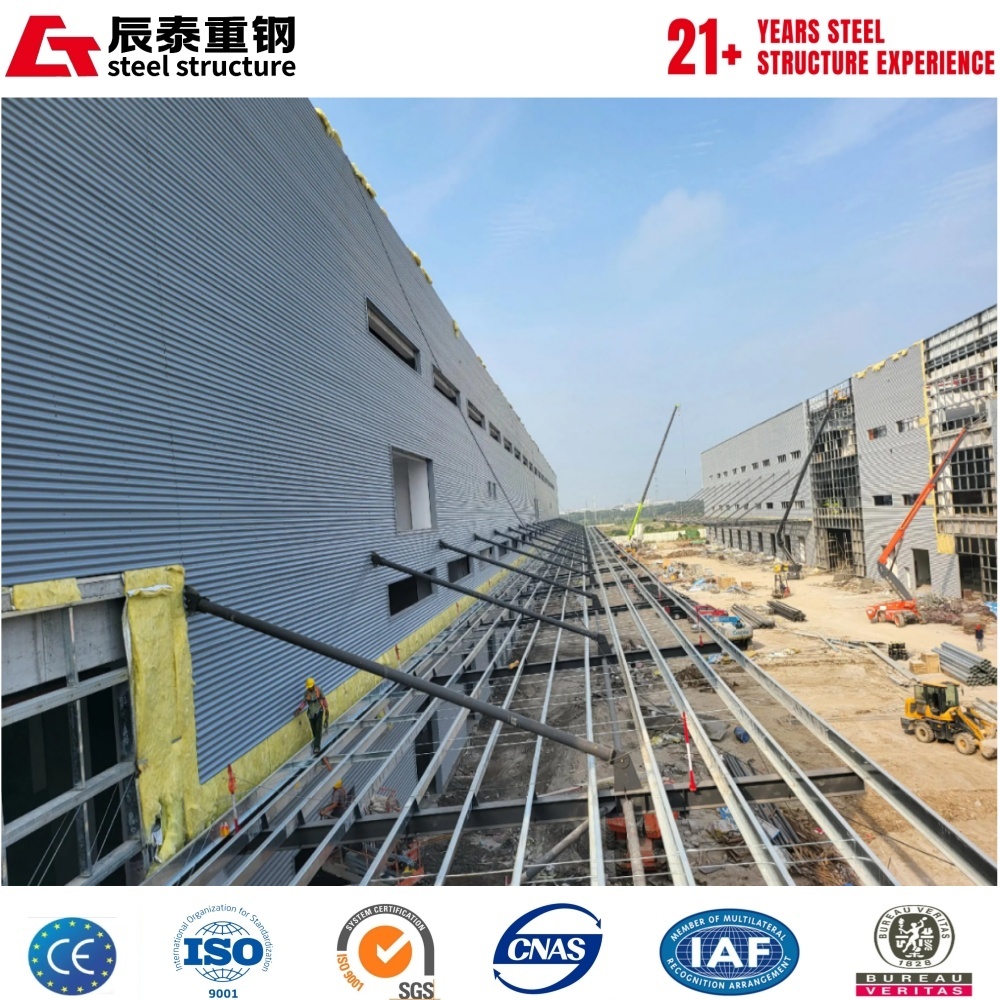 Large span high bearing capacity prefabricated steel structure industrial