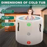 Round Portable Water Pool Inflatable Ice Bath Tub PVC Drop Stitch Hot Tub With