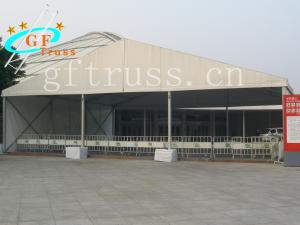 China Light Weight Oxford Aluminum Party Tent With Curved Truss System wholesale