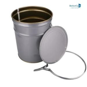 China Inner Gold Tinplate Bucket , Sustainable White 5 Gallon Bucket Bucket wholesale
