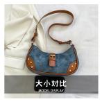 FRENCH FASHION CASUAL UNDERARM BAG WOMEN 2024 NEW TEXTURE BAGUETTE BAG SIMPLE